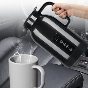 Portable Car Kettle, 1 Portable Car Hot Kettle, Car Travel Kettle, Safety Auto-Off Function