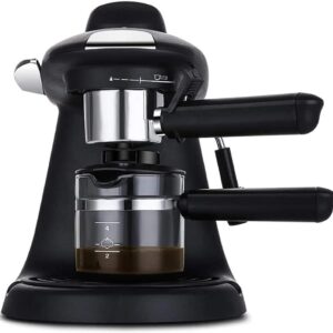 Portable espresso machine, the filter diameter is only 0.25 mm, to improve the taste of coffee, can be operated manually by piston movement, energy-saving