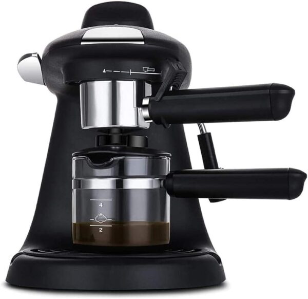 Portable espresso machine, the filter diameter is only 0.25 mm, to improve the taste of coffee, can be operated manually by piston movement, energy-saving