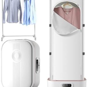 Portable Vertical Dryer, Portable Clothes Dryer, Electric Machine for Home and RV Laundry, Time Setting, Quiet/Safe/Energy Saving, Quick and Easy