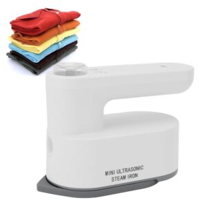 Portable Wireless Steam Iron, Ultrasonic Steam Fast Heat Handheld Iron Battery Operated Wireless Hanger
