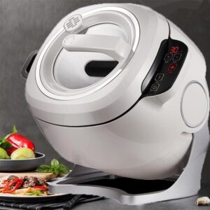 QUSYZD 6L Commercial Cooking Machine for Home Use, Intelligent Multifunctional Pan Frying Machine, High Performance Drum Cooker, One-Click Smart Start, Three Speed Levels,