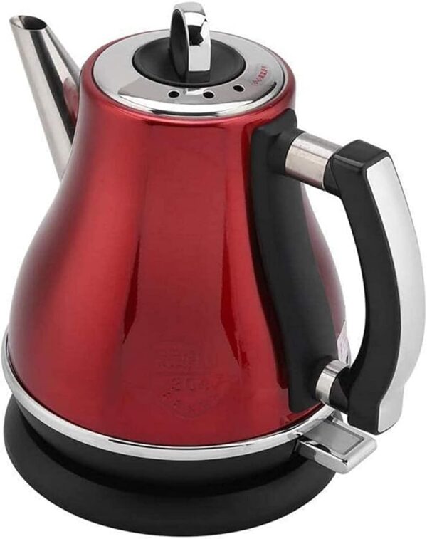 REJOON Electric 1.2 Litre Kettle Pot Electric Pouring Kettle for Coffee and Tea Double-Walled Stainless Steel with Automatic Shut-Off and Boil-Dry Protection