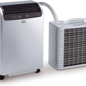 REMKO Local room air conditioner RKL 495 DC, silver (split version, air conditioner for approx. 120 m³, cooling capacity 4.3 kw, incl. remote control) 1616496