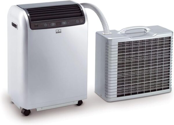 REMKO Local room air conditioner RKL 495 DC, silver (split version, air conditioner for approx. 120 m³, cooling capacity 4.3 kw, incl. remote control) 1616496