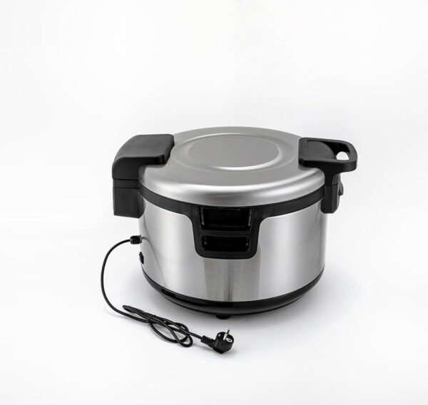 Rice Cooker 19 L Aluminium Dual Temperature Control Non-Stick Coating Garden Pot Steamer with Warming Function for Keeping Rice Porridge Soup Warm