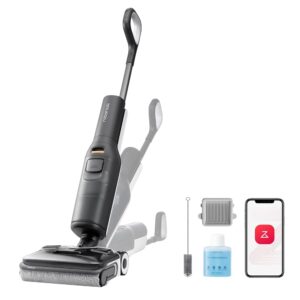 Roborock F25 ACE Wet/Dry Vacuum Cleaner, Cordless Vacuum Cleaner and Mop, 20,000 Pa Hard Floor Cleaner with Zero Tangle, 90°C Hot Air Quick Drying, Electric Mop, 180° Lie Flat,...