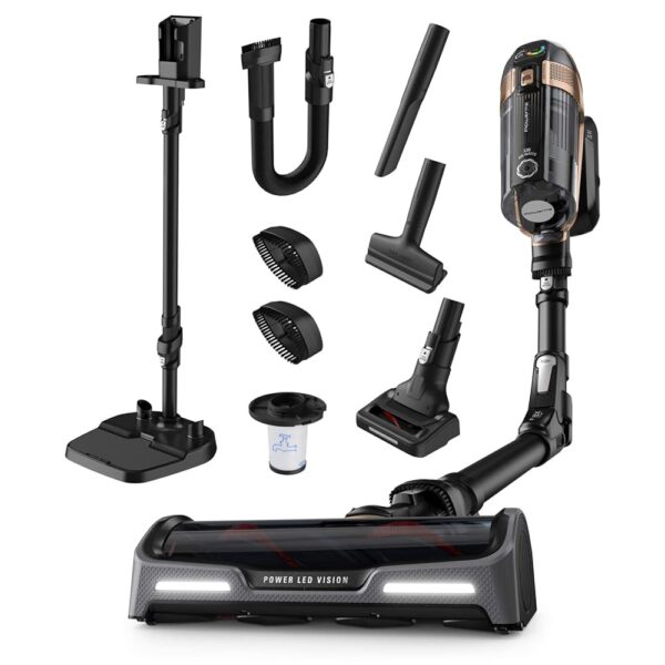 Rowenta RH9989 X-Force Flex 14.60 Pro Cordless Vacuum Cleaner, Black/Gold, 0.9 Litres