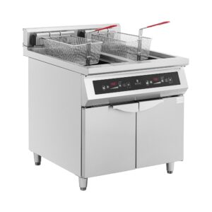 Royal Catering Induction Fryer 60 L Oil Capacity 20,000 W LED + Timer Double Fryer Gastro Fryer Grease Maker