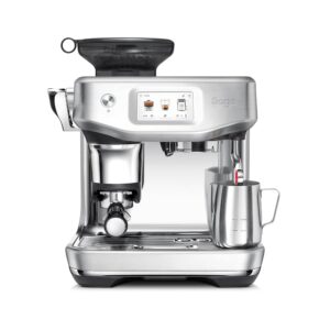 Sage The Barista Touch Impress Coffee Machine from Bean to Cup with Grinder, Milk Frother and Cold Brew Function - Brushed Stainless Steel