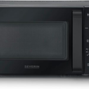 SEVERIN MW 9587 Microwave Black (Matte), Stainless Steel 800 W Timer Function