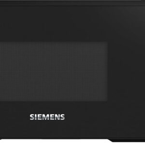 Siemens FF023LMB2 iQ300 Microwave, 44 x 26 cm, 800 Watt, Turntable 27 cm, Door Hinge Left, cookControl7 Automatic Programmes, Favourite Button, Black, 20 L