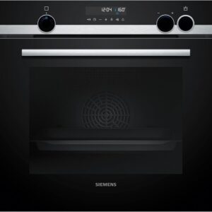 Siemens HR578GFS7F, iQ500 Smart Built-in Oven with Steam Support, 60 x 60 cm, Pyrolysis Self-Cleaning, Air Fry, Automatic Baking, 3D Hot Air, Includes Roasting Thermometer and...