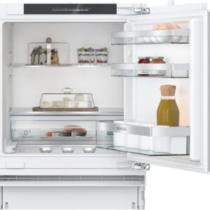 SIEMENS KU21RADE0, iQ500 Smart Undermount Fridge without Freezer, 82 x 60 cm Recess 134 L, HyperFresh Drawer, Bottle Holder, Very Quiet 35 dB, SoftClose Flat Hinge with Soft Feed