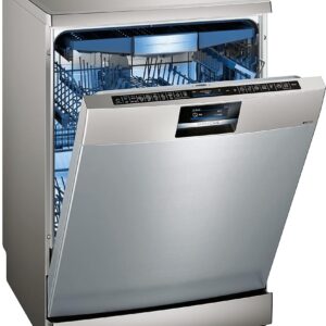 Siemens SN27YI03CE iQ700 Smart Dishwasher Freestanding, 60 cm Wide, Cutlery Drawer, GlassZone Gentle Cleaning of Your Glasses, VarioSpeed Plus on Demand of the Rinse Turbo