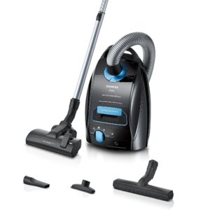 Siemens Vacuum Cleaner with Bag Q5.0 Extreme SilencePower VSQ5X1232, for Allergy Sufferers, Hygiene Filter, Strong Suction Power on Parquet, Carpet and Tiles, Long Cable, Made...