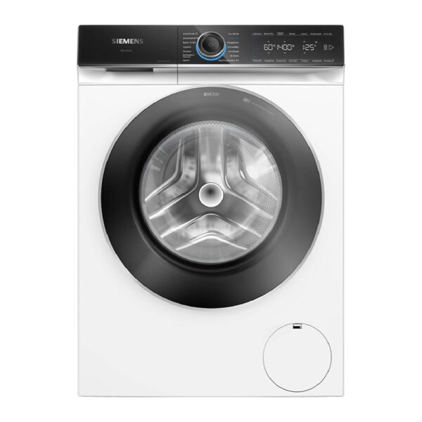 Siemens WG44B2040, iQ700, Smart Washing Machine 9 kg, 1400 rpm, Made in Germany, Anti-Stain System, Less Ironing with SmartFinish, VarioSpeed for Quick Clean Laundry, Refill...