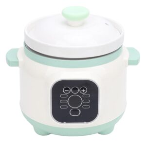 Smart Cooker 1.8L Electric Dutch Oven, Multifunctional Slow Cooker, Rice Cooker, 235W Steamer and Food Warmer, Preset Electric Stove for Home, Dorm