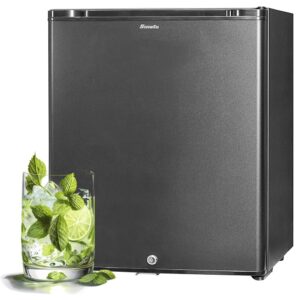 SMETA Fridge 12 V, Caravan Fridge, Minibar Fridge Silent, Mini Fridge for Motorhome, Camping, Car, Camper, Truck, Caravan, Hotel, Room, Quiet, Black