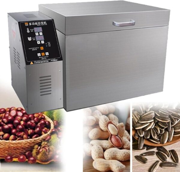SMRHBWXS Electric Coffee Bean Toaster, 110V/220V, Adjustable Time and Temperature Control, Coffee Maker and Nuts with Non-Stick Drum (Type5)