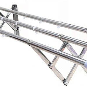 Stainless Steel Wall Dryer - Foldable Clothes Dryer for Indoor and Outdoor Use, Space-Saving, Telescopic Towel Rail & Fashionable Clothes Airer