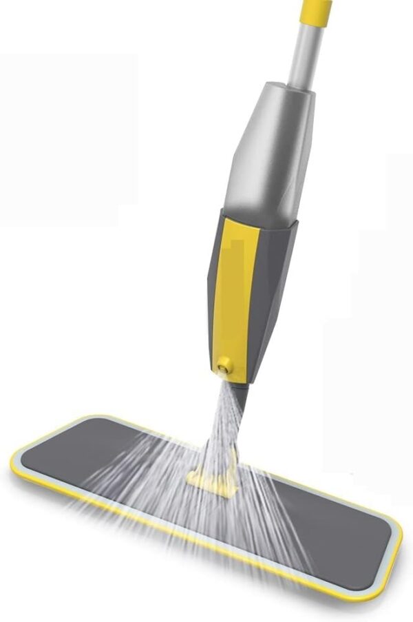 Steam Mop 360° Rotating Adjustable Spray Mop Broom Set for Home Floor Cleaning, Spin Mop Tools with Reusable Microfiber Pads, Broom Set for Steam Surfaces, Windows (