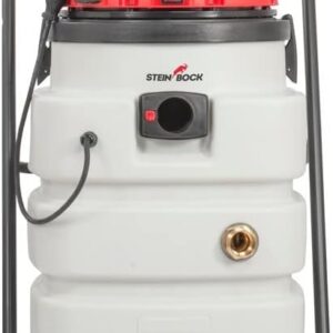 Steinbock Pump vacuum cleaner, 900 W pump, 85 L container volume, chemical-resistant container, powerful motor, individually switchable bypass suction turbines, industrial...
