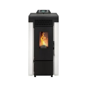STUFE A PELLET ITALIA Niagara 9 KW WiFi Pellet Stoves Efficiency 91% Heats 80 m² Autonomy 21 Hours Programmable WiFi Control 5 Speeds and Forces White
