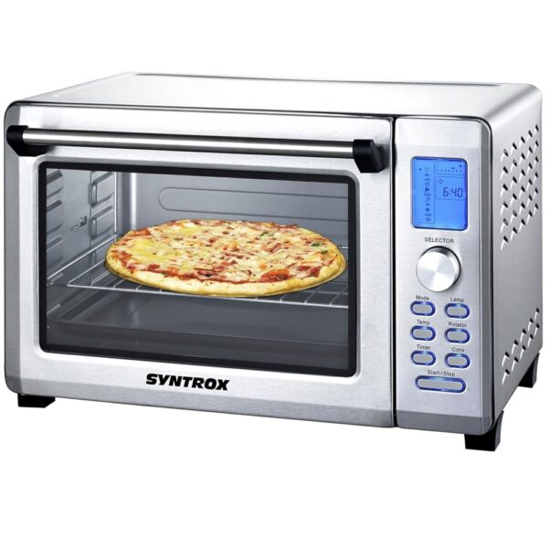 Syntrox Small Mini Oven Subidu | Mini Oven | Pizza Oven | Pizza Oven with Convection and Rotisserie Spit, 38 Litre Capacity, Suitable for Small Kitchens