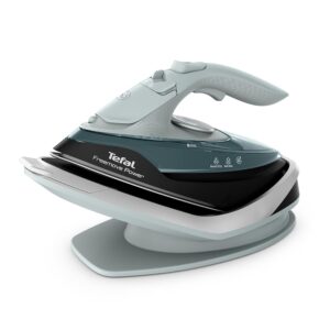 Tefal Freemove Power FV6670E0 Wireless Steam Iron, 2600 Watt, 40 g/min Steam Volume, 220 g/min Steam Boost, 250 ml Water Tank, Auto-Off, Scratch-Resistant Ceramic Soleplate,...