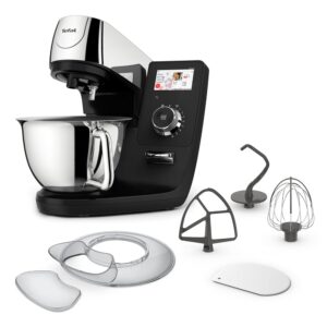 Tefal I-Coach Touch Food Processor, 1200 W, 21 Auto Programmes, Includes Baking Accessories and App, Intuitive Coaching, Personalized Experience, Touch Screen, Black/Silver,...