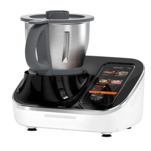 TOKIT Omni Cook Robot All-in-1 Food Processor with 21 Cooking Functions, Built-in 18 cm Touchscreen, Guided Recipes, Pre-Cleaning, Grinding, Juicing, Mixing, Weighing, Sous...