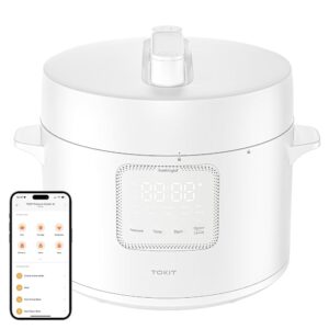 TOKIT Pressure Cooker 5 L, Rice Cooker Multi Cooker Pressure Cooker, Electric Pressure Cooker with 14 Cooking Programmes, Slow Cooker Yoghurt Maker, MiHome Smart Control...