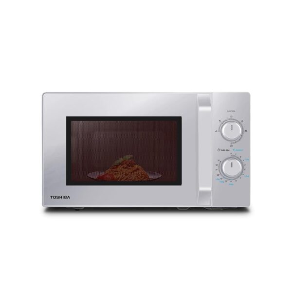 Toshiba MW2-MG20PF(SL) Microwave Oven with Crispy Grill & Combination Function, 5 Power Levels, 1000 W Grill Power, Silver