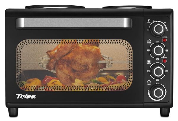 Trisa Electronics Oven with Hob – Black