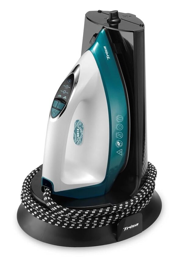 Trisa Steam Iron Station - 140 g/min Steam Performance, Smart Temperature Control, 1.3 L Water Tank, Ceramic Sole, Eco Mode, Automatic Shut-Off