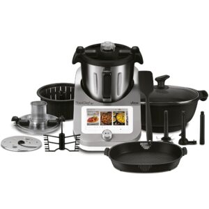 Ufesa TotalChef RK7 Food Processor with WiFi, Multifunctional Kitchen Robot with Cooking Function, Cooking Robot 30 Functions, 4.5 L, 7 Inch Touch Screen, Interactive Recipe...