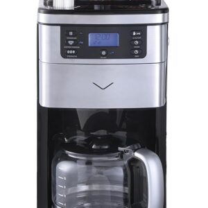 Vestel FCMG7080 X Fresh Grinding Filter Coffee Machine with Stainless Steel Grinder, Finest Grinding and Individually Selectable Grinding Degree, 900 W, for up to 12...