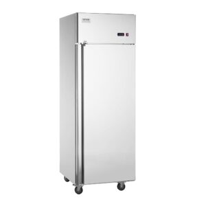 VEVOR Commercial Freezer 570 L, Single Door Freezer, Stainless Steel Freezer with Auto Defrost, 3 Adjustable Shelves, Temperature Control from -25 to -15 ℃ and 4 Wheels