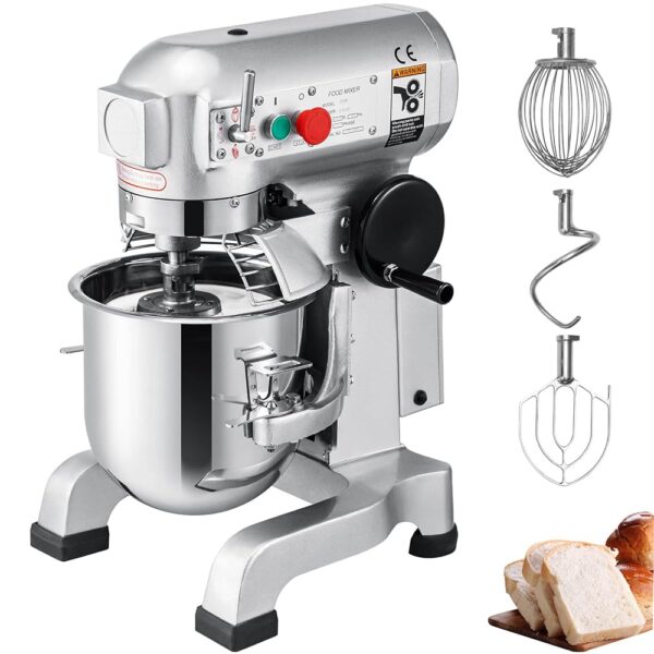 VEVOR Commercial Kneading Machine 30L for Baking Needs Pizza Dough Bread Dough etc. Cooking Machine Commercial 3-Speed Stand Mixer Made of High Performance Steel Brand New