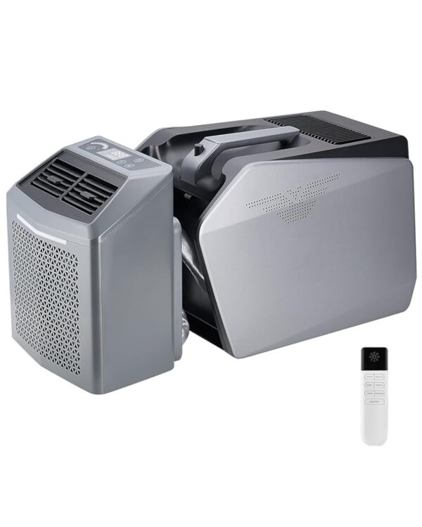 VEVOR Portable Air Conditioner, 5000 BTU, 3 Gang Air Conditioner with 24 Hour Timer, Cooler, Adjustable from 16-32°C, Compatible with AC/DC for Camping, Motorhomes or Home Use,...