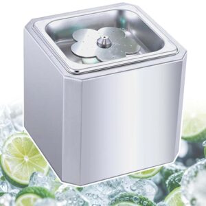 vnmudzeo Table Instant Glass Cooler, 6 Seconds/Cup, Commercial Co2 Drinks Cup Cooler with LED Neon Atmosphere Light