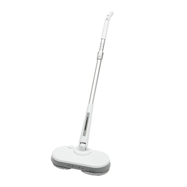 Wireless Electric Mop Floor Mop Polishing Machine, Dry, Wet and Wax Mode, Floor Cleaner Spin Mop with Spray Function, LED Lighting, 350 ml Water Tank, Battery Vibration Mop