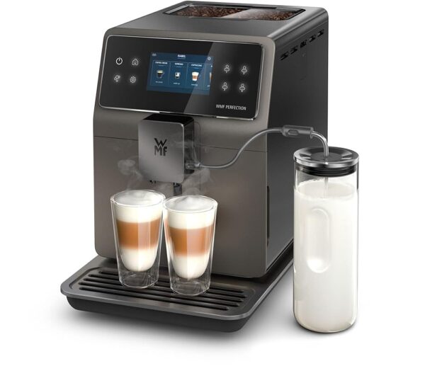 WMF Perfection 780L Fully Automatic Coffee Machine with Milk System, 18 Drink Specialities, Double Thermal Block, Stainless Steel Grinder, User Profile, 1 Litre Milk Container,...