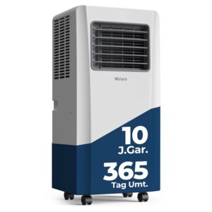 Woleix Mobile Air Conditioner 9000 BTU, Mobile Air Conditioning with Exhaust Hose, Mobile Air Conditioner with Exhaust Hose with Timer 10 J.Gar