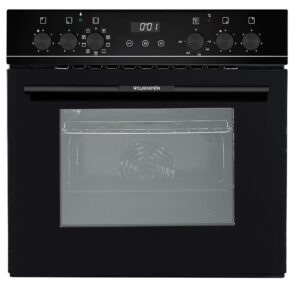 Wolkenstein WMOC 90 Built-In Cooker Set, XL Cooking Chamber, 66 Litres, 8 Oven Functions, Energy Efficiency Class A, 2-Circle and Roasting Zone, Display and Timer, Grill, 8400 W
