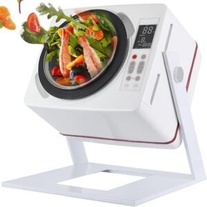 XNXYSMKJ Automatische Kochmaschine 6L, 2500W elektrischer Kocher mit 360°-Rotation und automatischer Abschaltautomatik, EIN-klick automatische thermische Reinigung