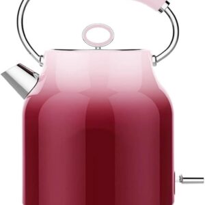 YIHANSS Kettle Resistant Portable Electric Kettle Teapot Stainless Steel Hot Water (Color : B, Size Hopeful