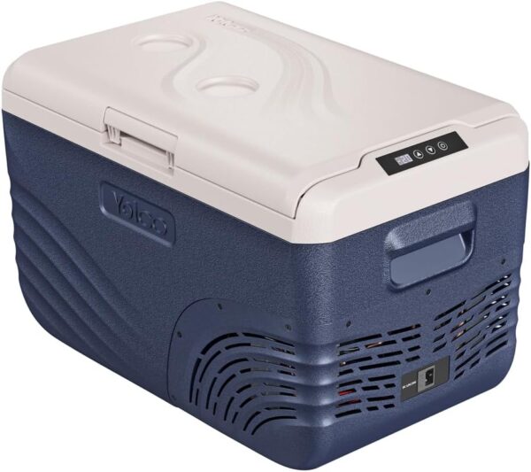 Yolco NX30 BLUE Electric Compressor Cool Box, App Control via Bluetooth, 12/24V and 230V, with USB Port for Car, Truck, Boat, 28 Litres