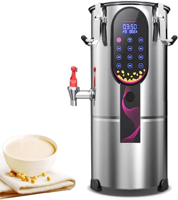 YYJYZH Commercial Soy Milk Maker, Electric Soy Milk Making Machine with Removable Filter and Timer, Stainless Steel Pulp Residual Separator for Breakfast in (11L)